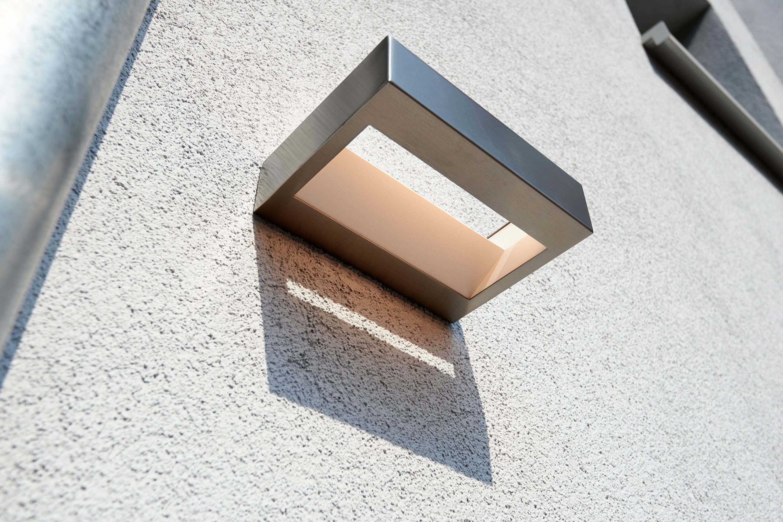 Wall light mounted outside