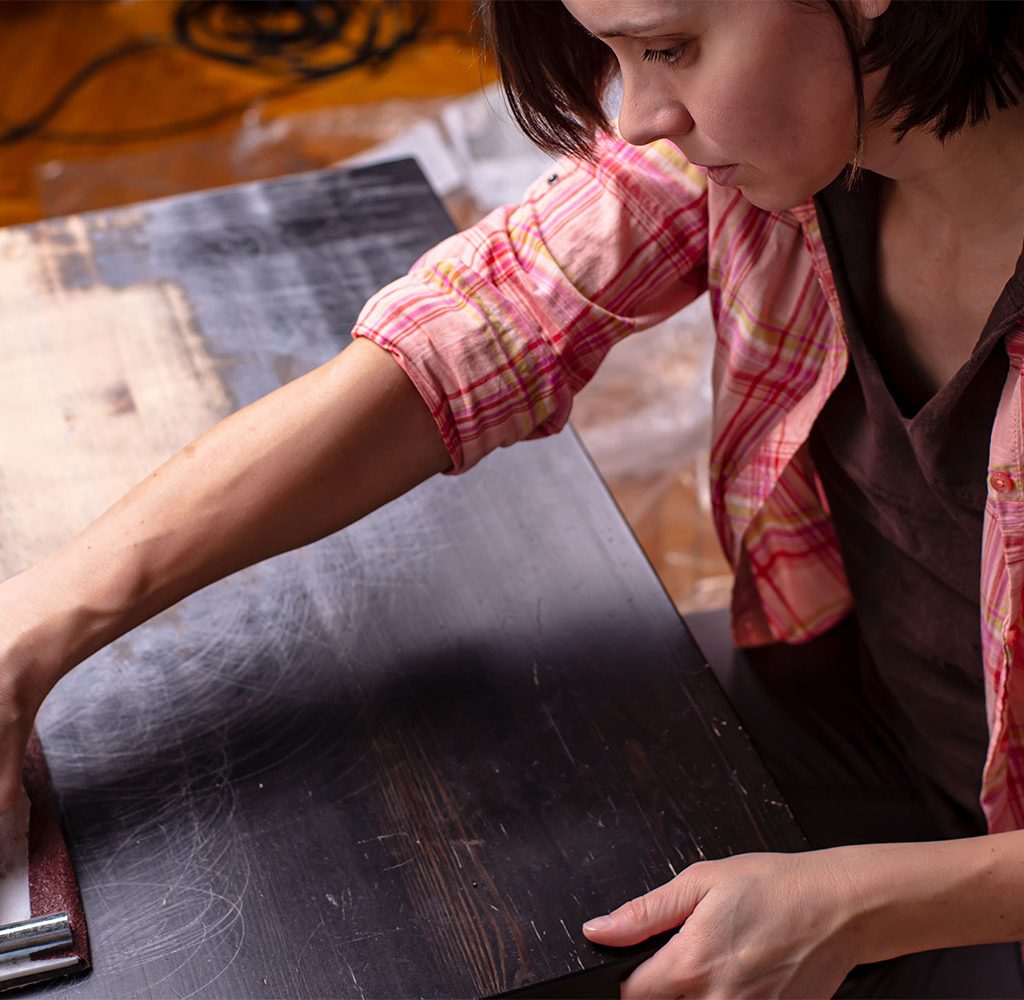 refinish old furniture