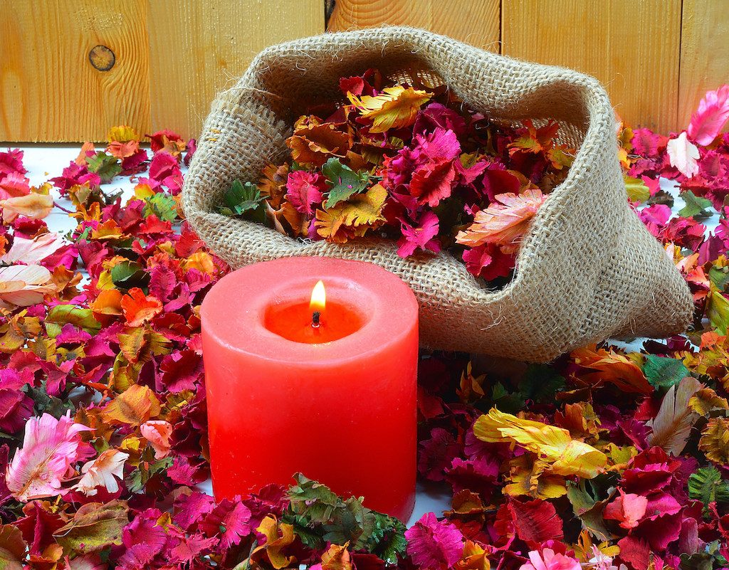 Potpourri made of dead flowers