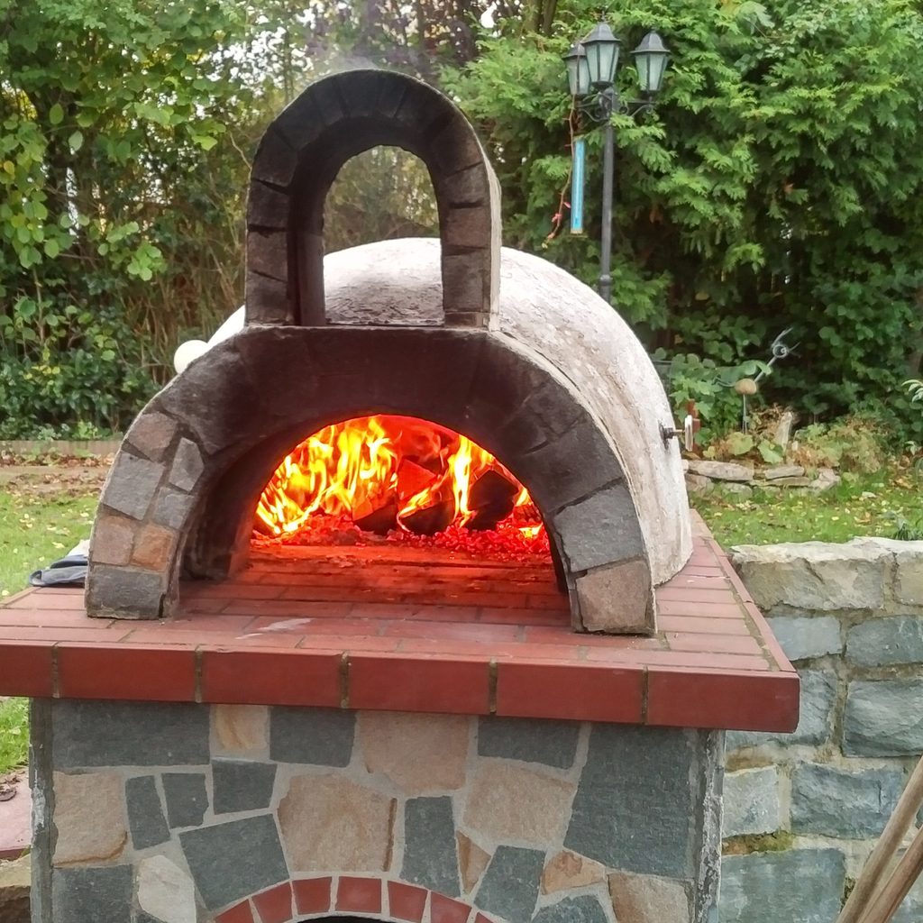 Brick Pizza Oven In Backyard