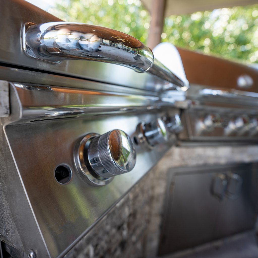 Outdoor BBQ Grill And Patio