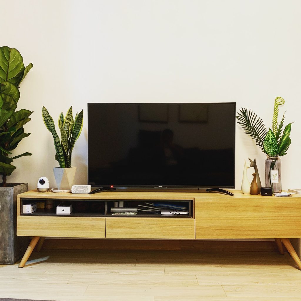 TV and plants