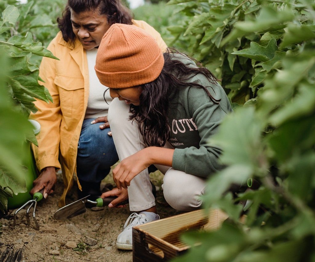 gardening together