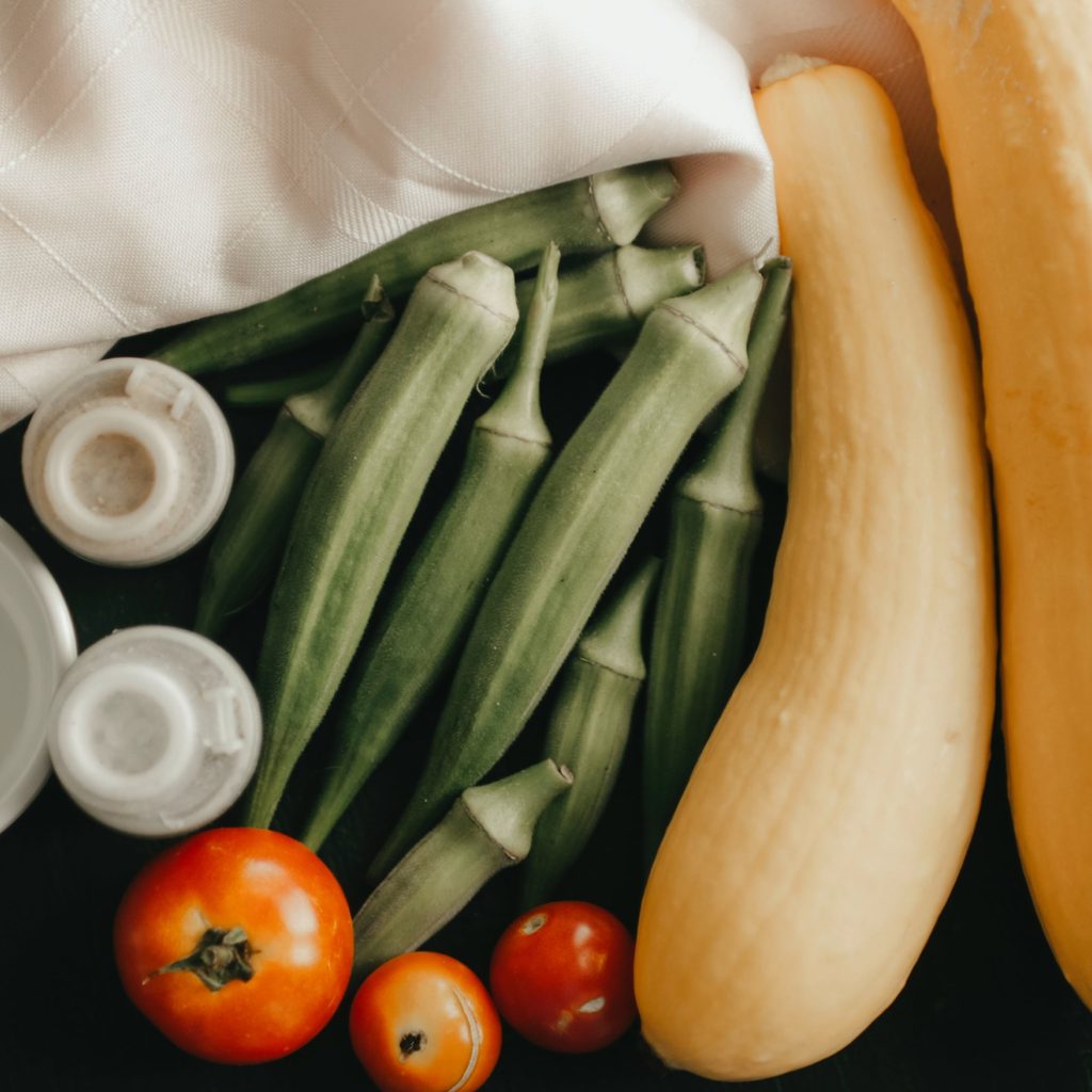 Green Chili and Orange Tomato