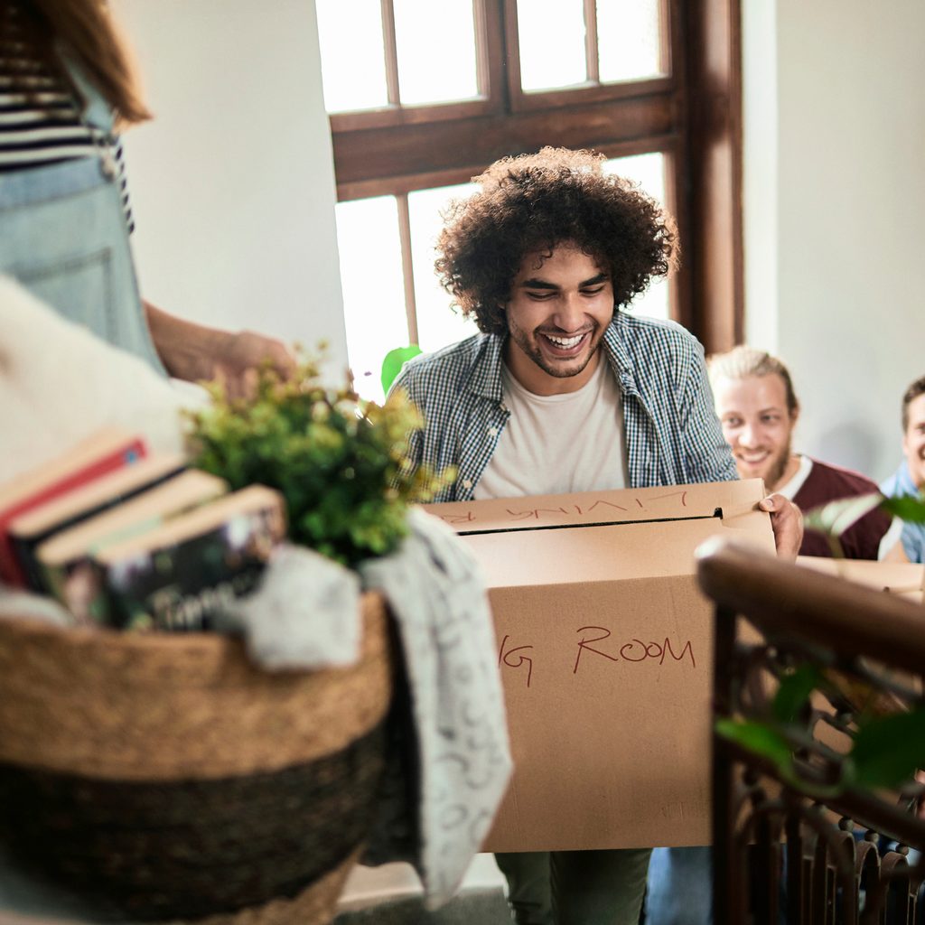 Moving in with plants in boxes