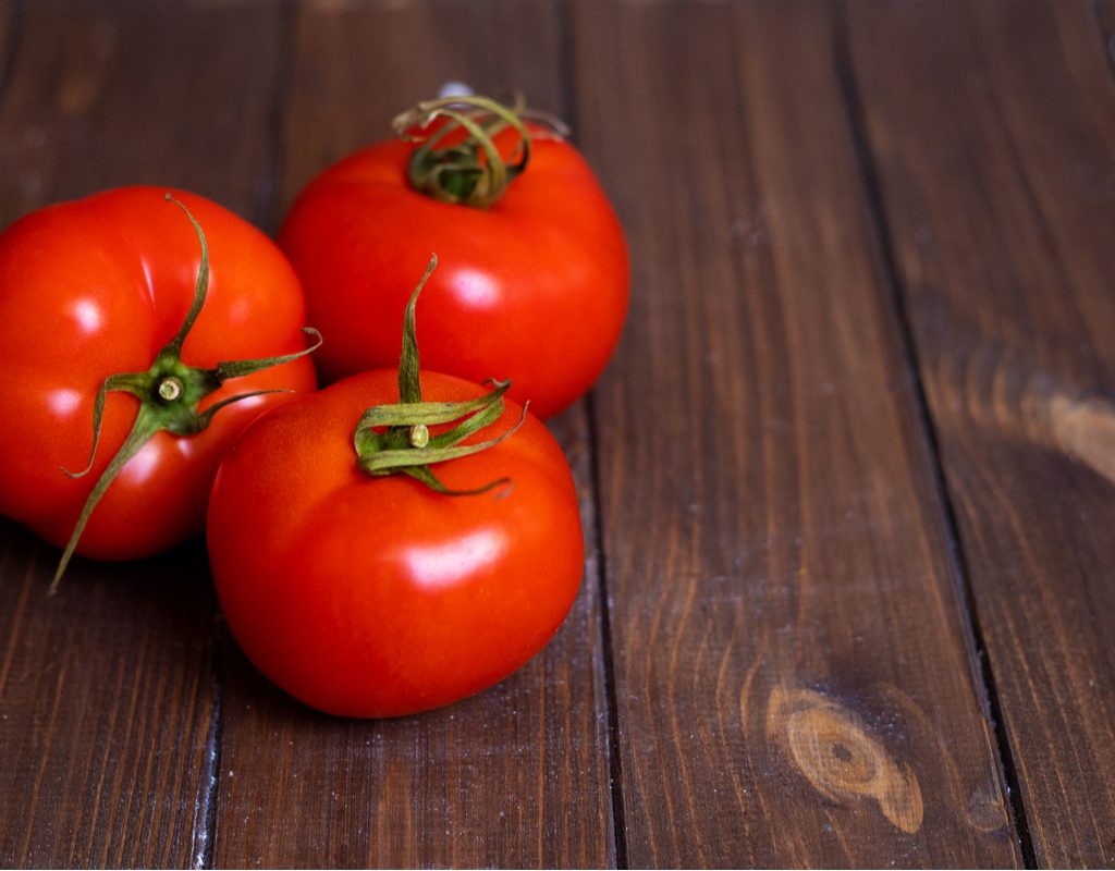 Beautiful ripened tomatoes