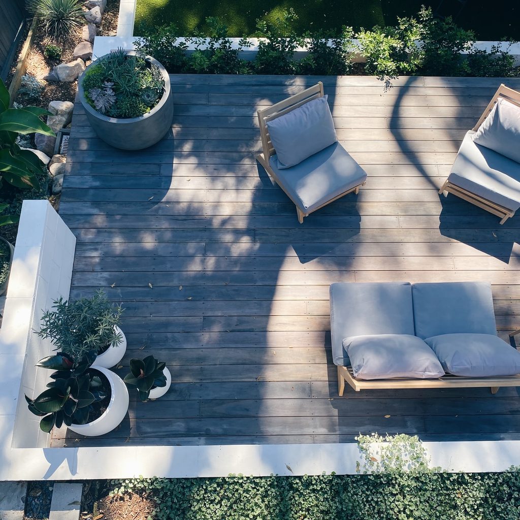 outdoor space deck