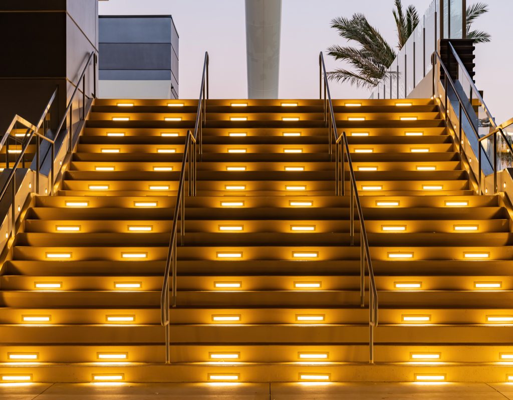 Outdoor stair lights