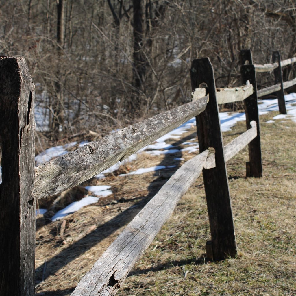 Wooden fence