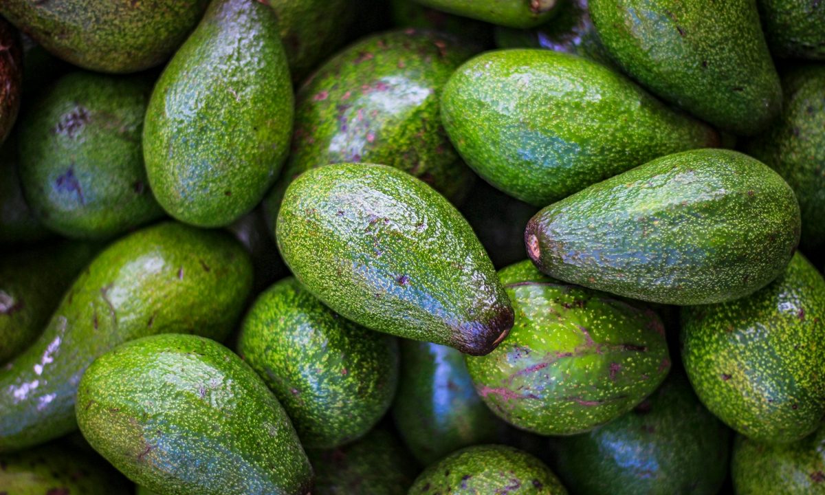 Pile of avocados