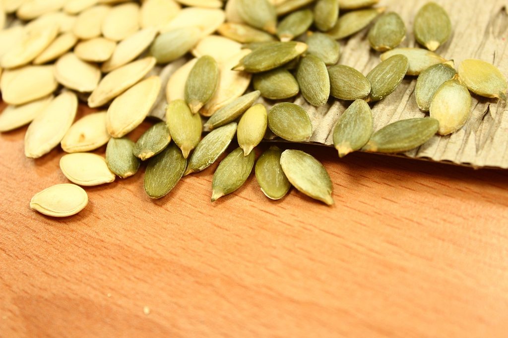 Dry pumpkin seeds