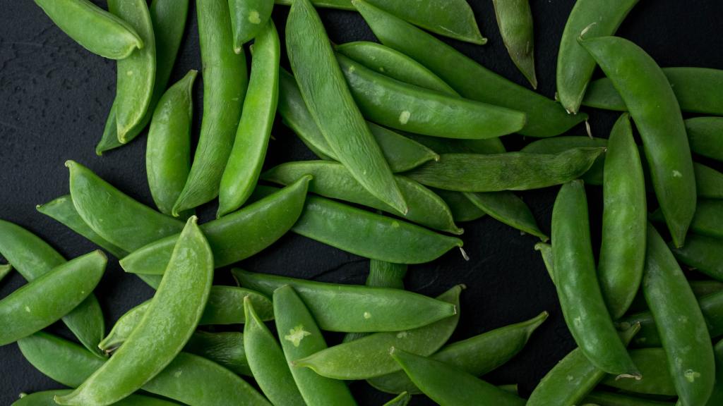 Harvested peas