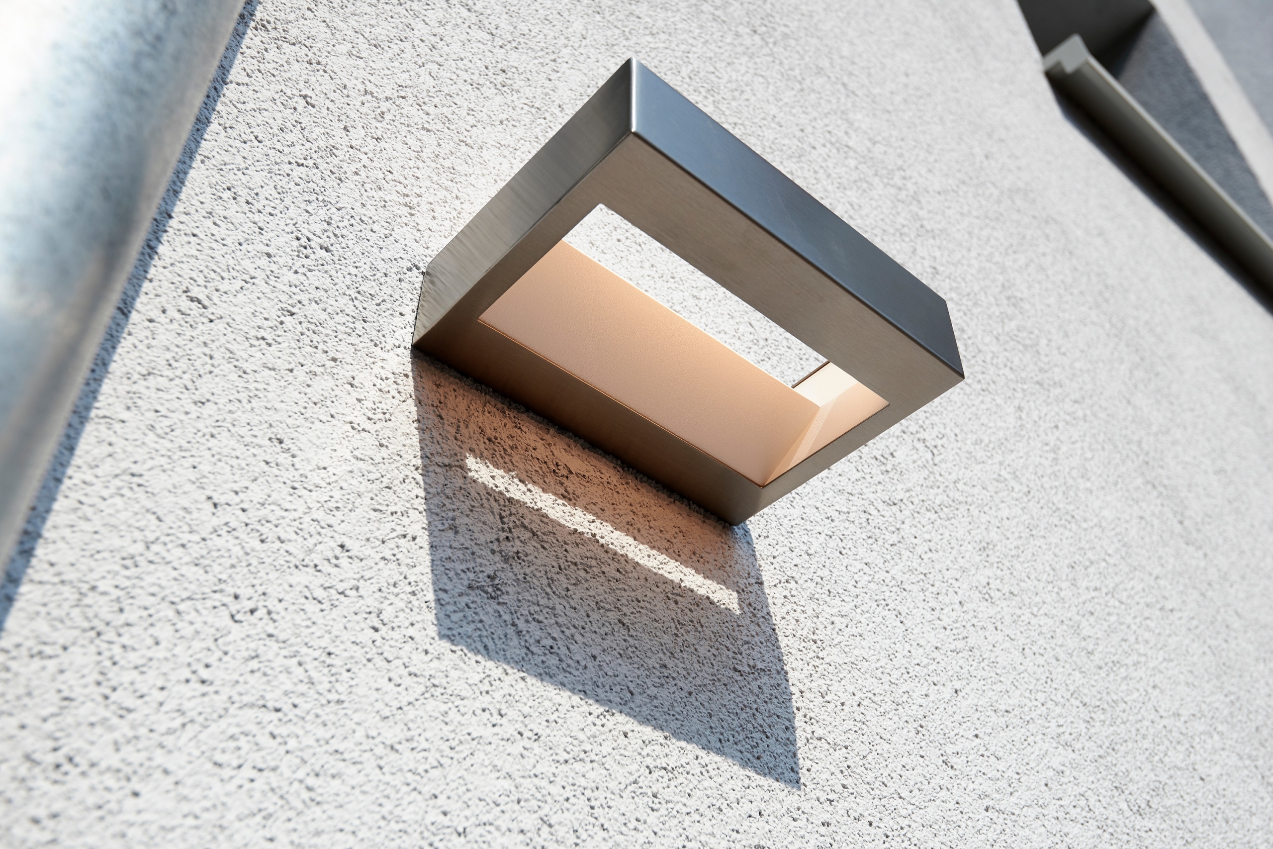 Wall light mounted outside