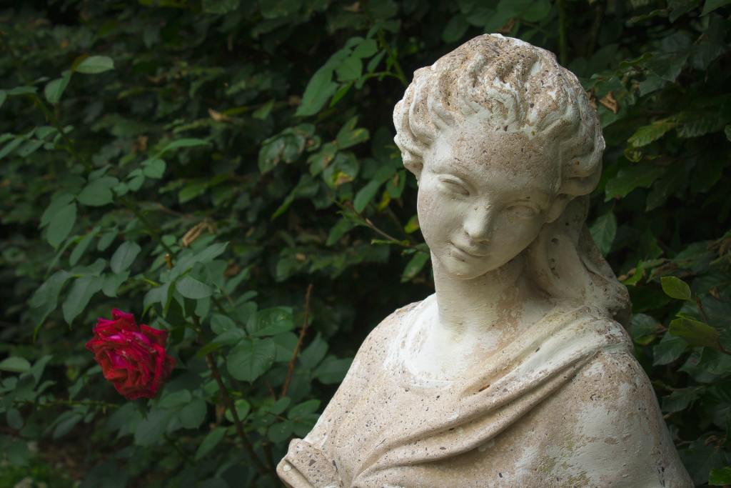 large garden statue