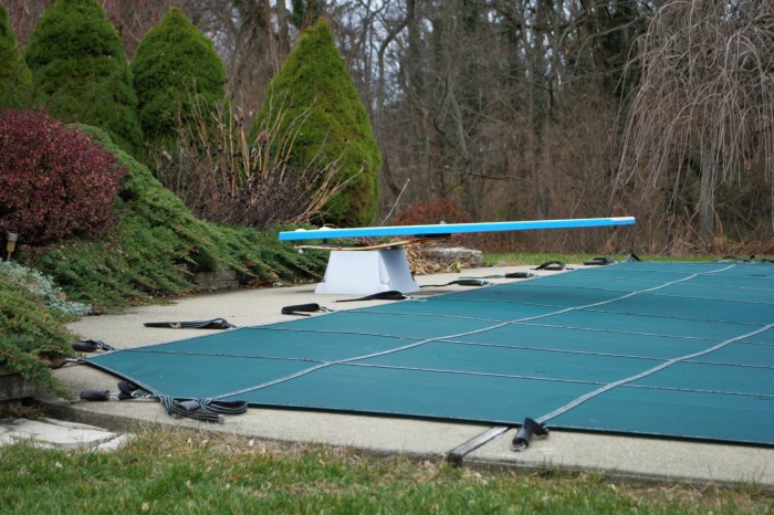Backyard Swimming Pool With Cover