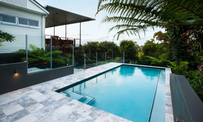 how to start a saltwater pool under large trees