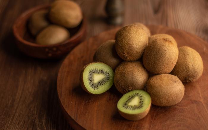 Fuzzy kiwi fruits