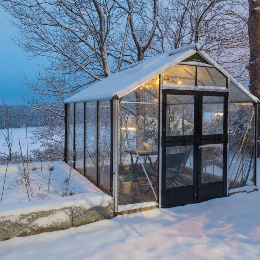 Greenhouse in winter