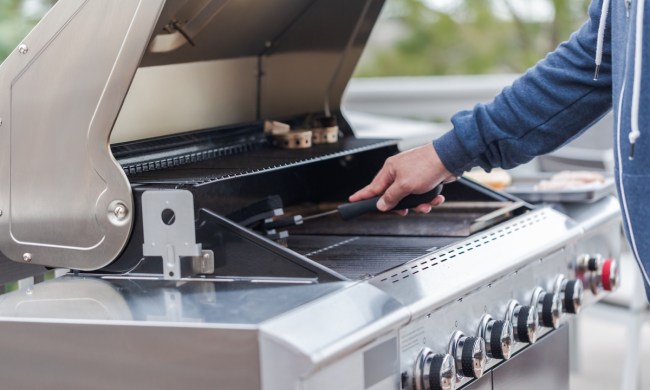 Cleaning winter grill