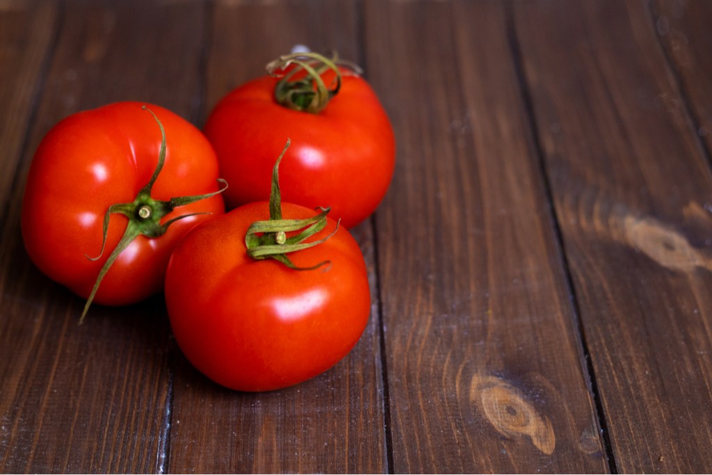 Beautiful ripened tomatoes