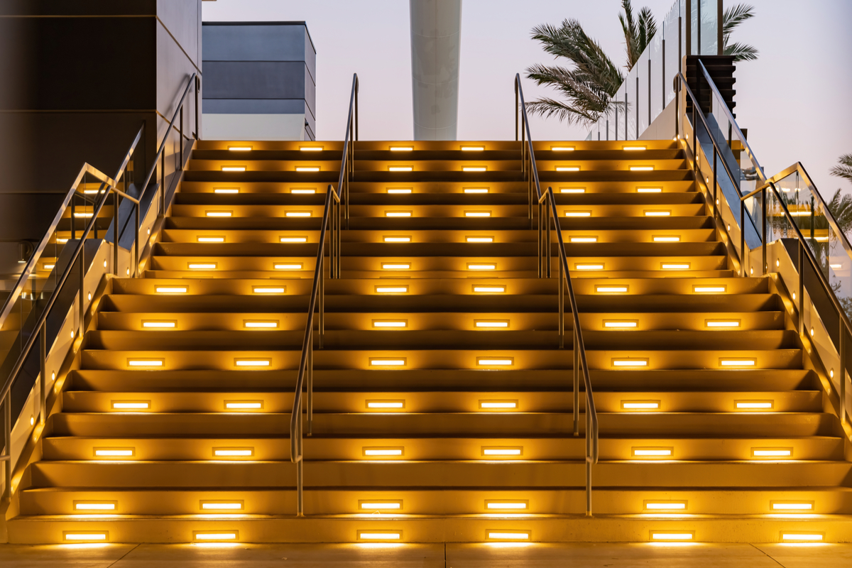 Outdoor stair lights